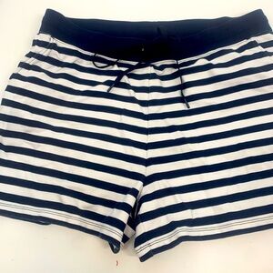 Draper James Reese Witherspoon navy and white shorts drawstring size 2X